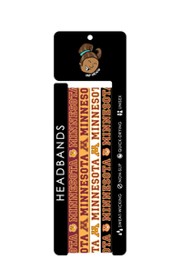 Minnesota Golden Gophers NCCA 4-Pack Non-Slip Thin Headbands