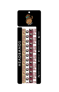 Florida State Seminoles NCAA 4-Pack Non-Slip Thin Headbands