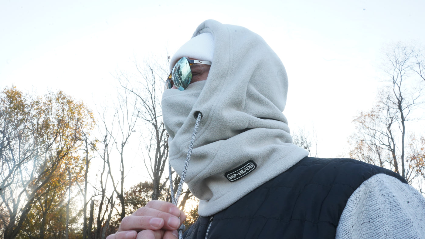 Fleece Grey Winter Balaclava Face Mask