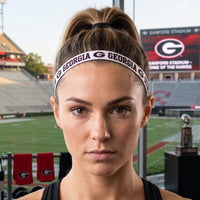 Georgia Bulldogs NCCA Set 4-Pack Non-Slip Thin Headbands