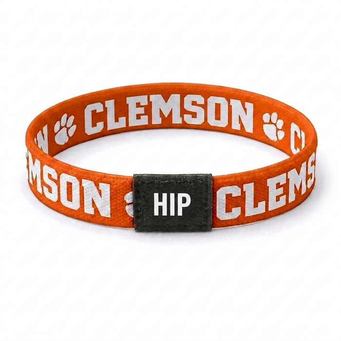 Clemson Tigers NCAA Orange Bracelet Hair Tie