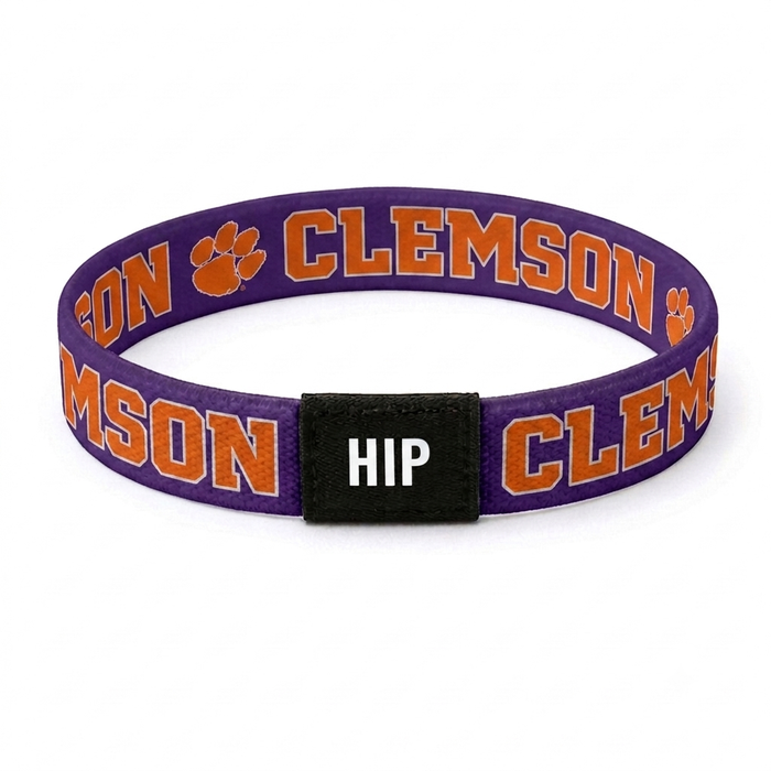 Clemson Tigers NCAA Purple Bracelet Hair Tie