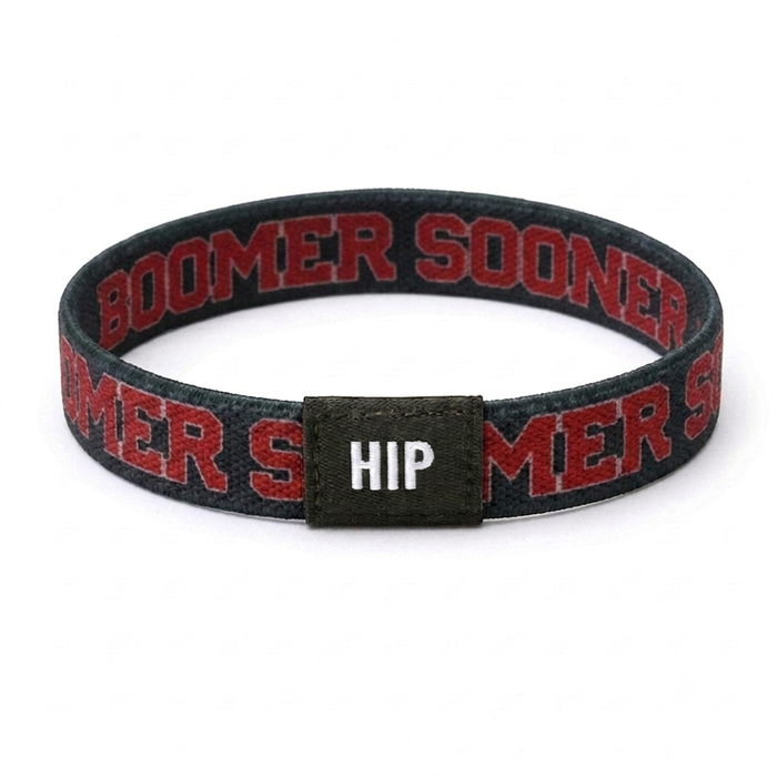 Oklahoma Sooners NCAA Grey Bracelet Hair Tie
