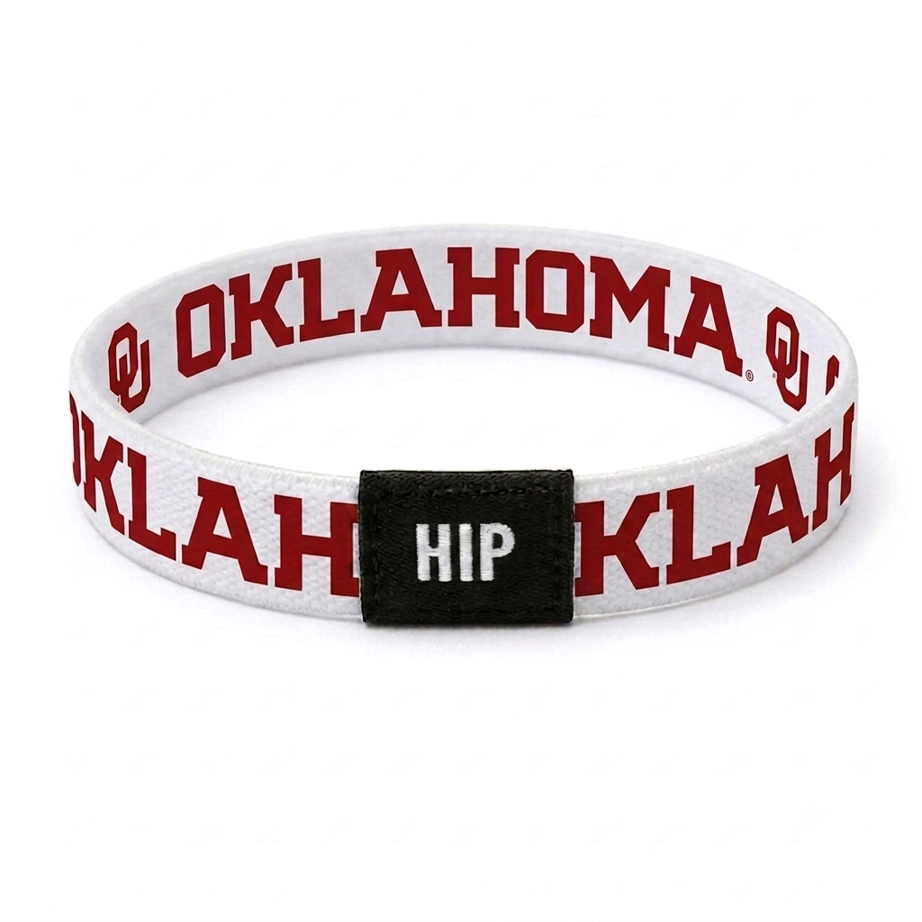 Oklahoma Sooners NCAA White Bracelet Hair Tie