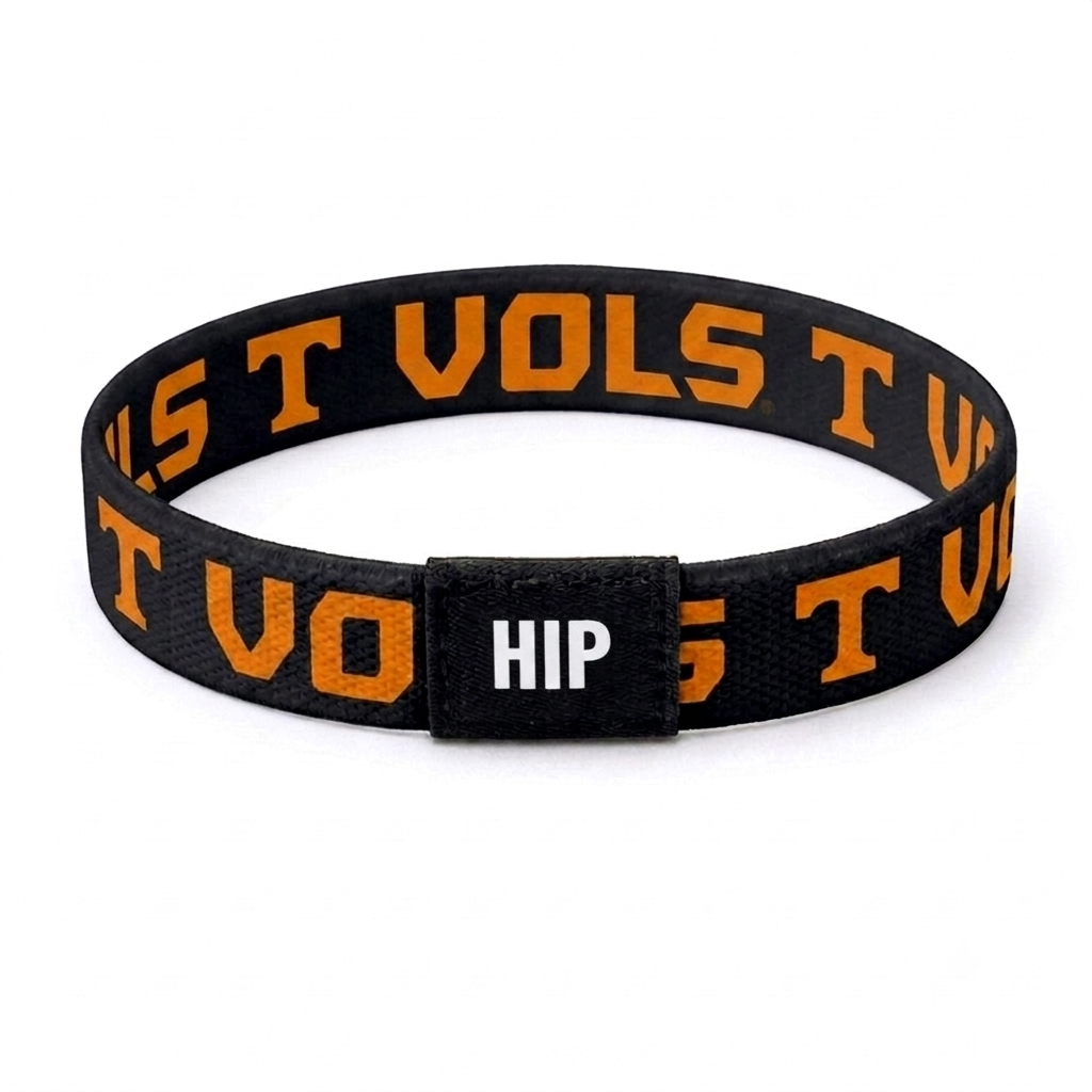 Tennessee Volunteers NCAA VOLS Black Bracelet Hair Tie