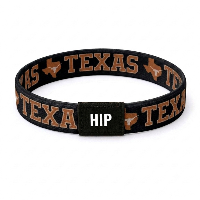 Texas Longhorns NCAA Black Bracelet Hair Tie