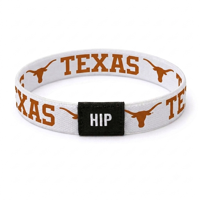 Texas Longhorns NCAA White Bracelet Hair Tie