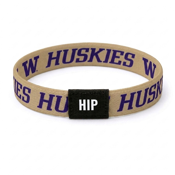 Washington Huskies NCAA Gold Bracelet Hair Tie