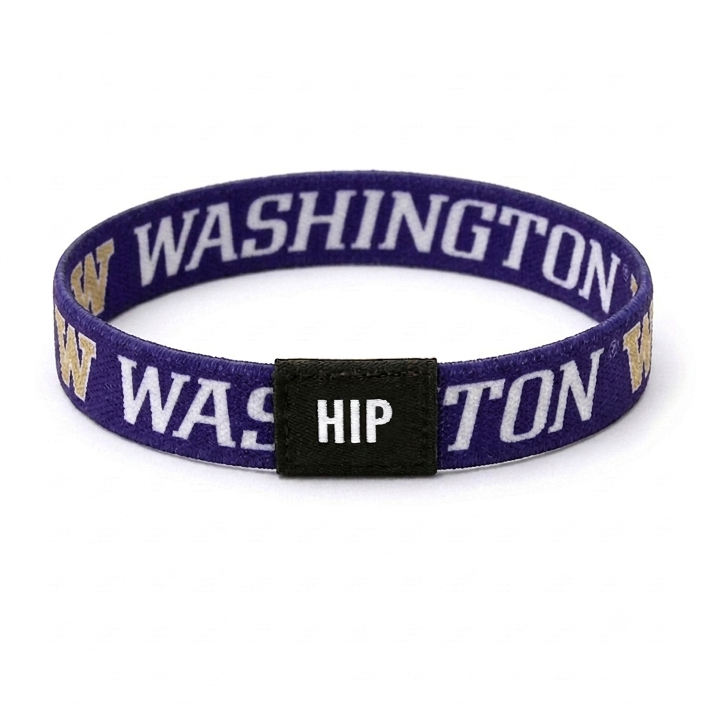 Washington Huskies NCAA Purple Bracelet Hair Tie