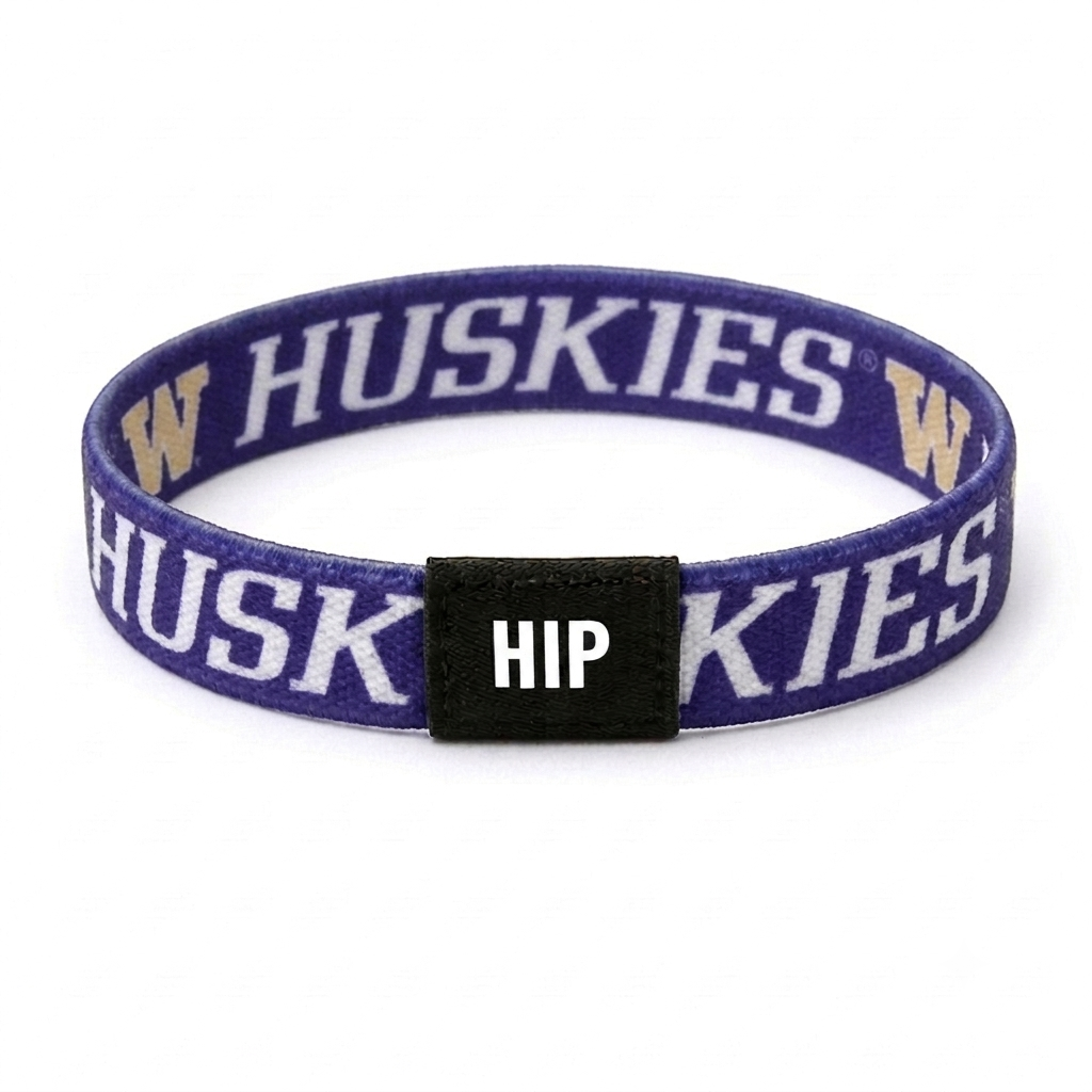 Washington Huskies NCAA Huskies Purple Bracelet Hair Tie