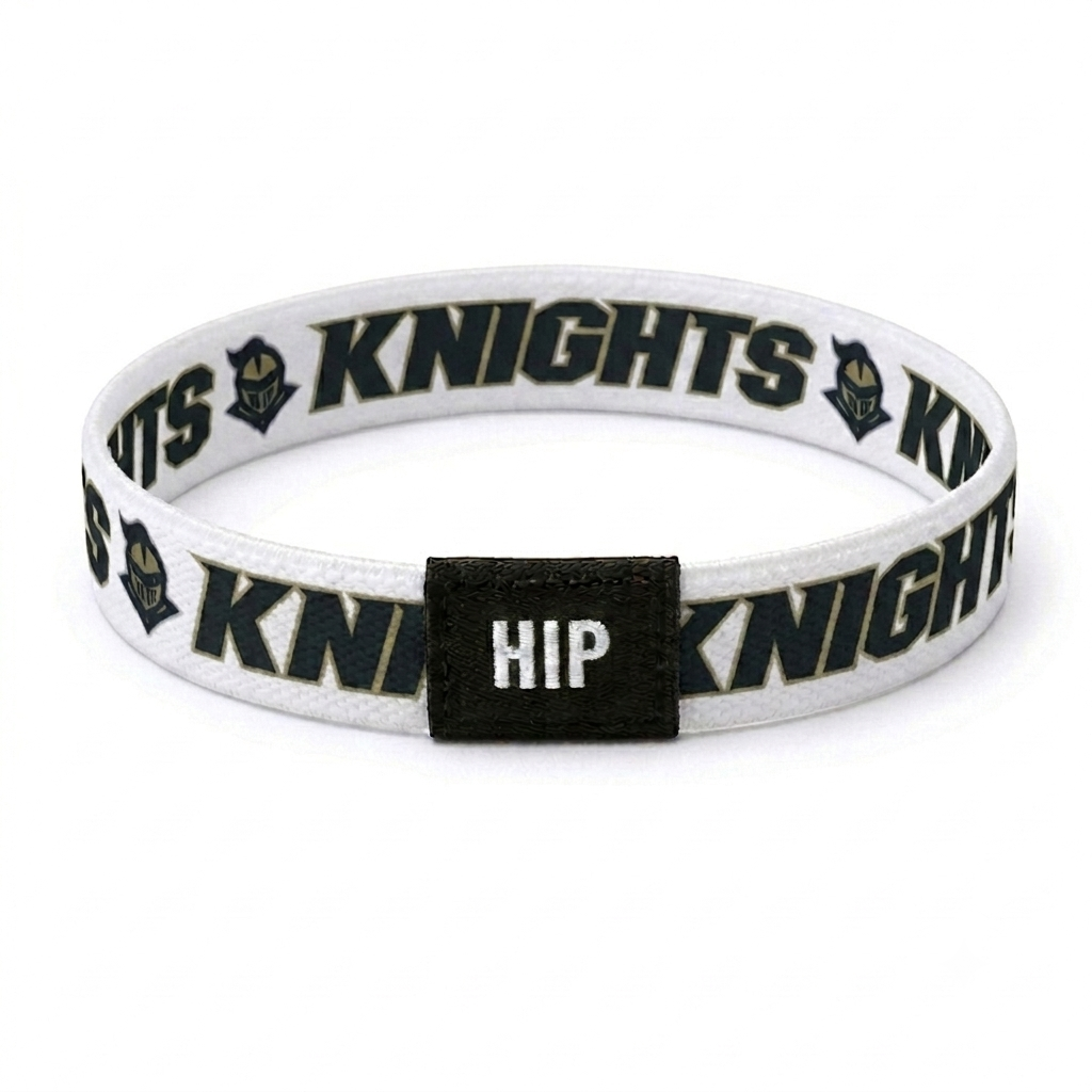 UCF Knights NCAA White Bracelet Hair Tie