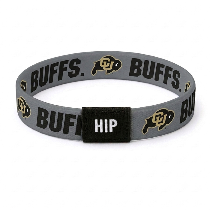Colorado Buffaloes Buffs NCAA Grey Bracelet Hair Tie
