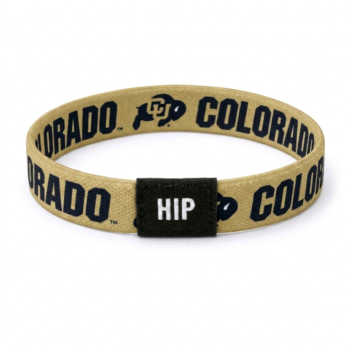 Colorado Buffaloes NCAA Gold Bracelet Hair Tie