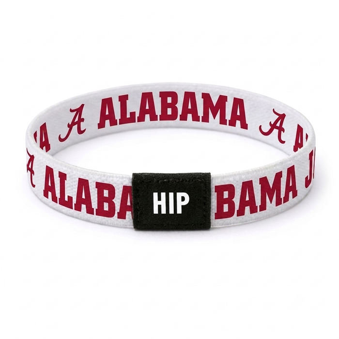 Alabama Crimson Tide NCAA White Bracelet Hair Tie