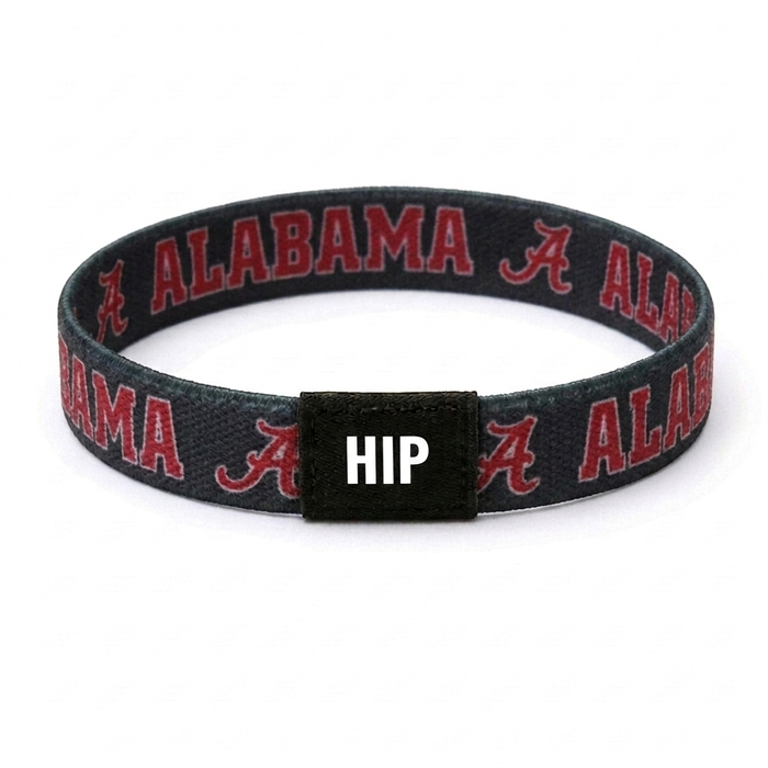 Alabama Crimson Tide NCAA Black Bracelet Hair Tie
