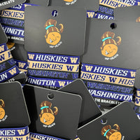 Washington Huskies NCAA Set 4-Pack Bracelet Hair Ties