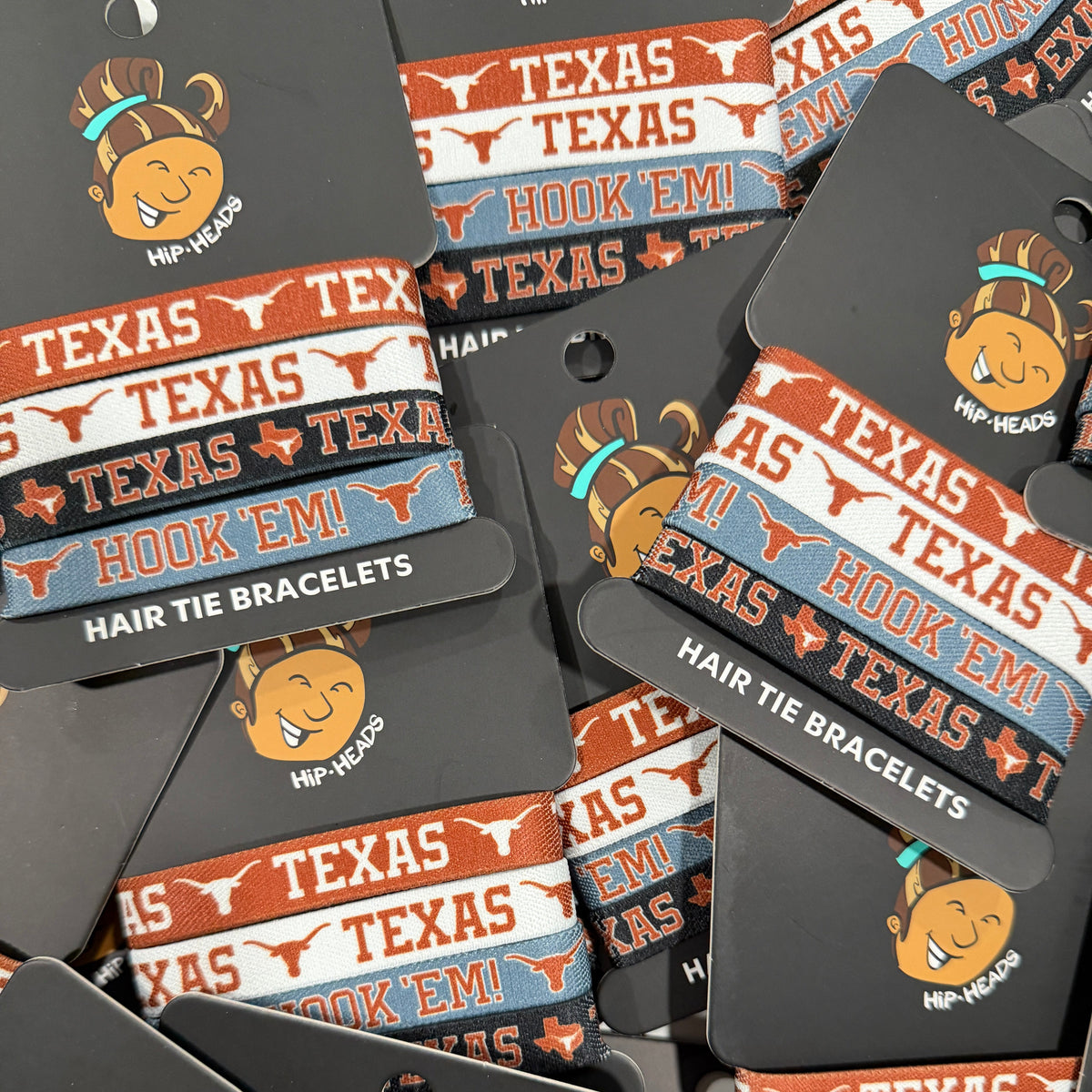 Texas Longhorns NCAA Set 4-Pack Bracelet Hair Ties