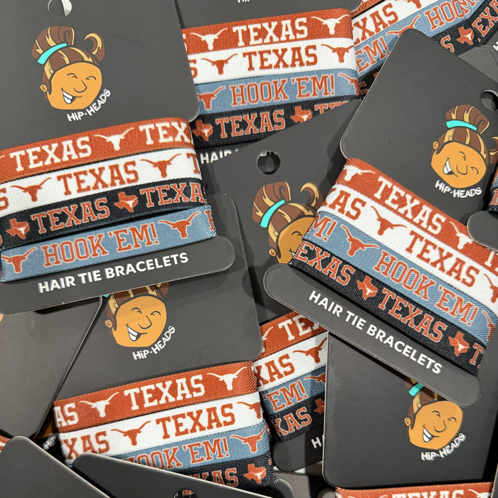 Texas Longhorns NCAA Set 4-Pack Bracelet Hair Ties