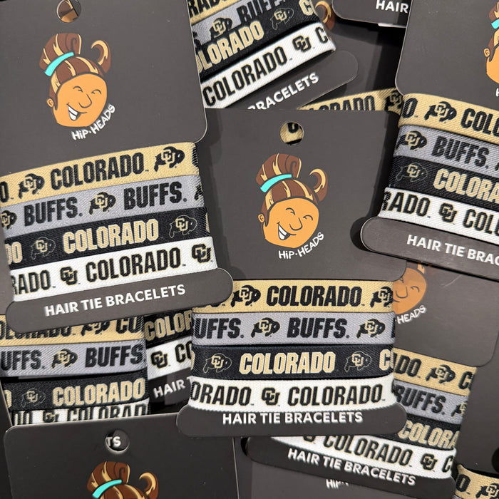 Colorado Buffaloes NCAA Set 4-Pack Bracelet Hair Ties