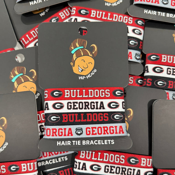 Georgia Bulldogs NCAA Set 4-Pack Bracelet Hair Ties