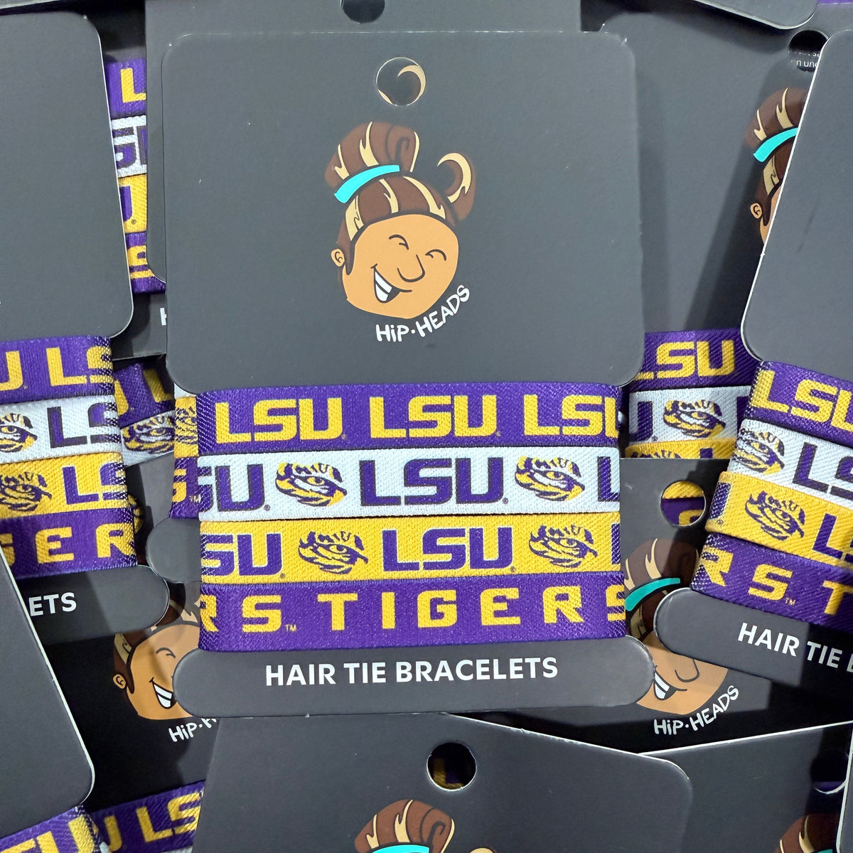 LSU Tigers NCAA Set 4-Pack Bracelet Hair Ties