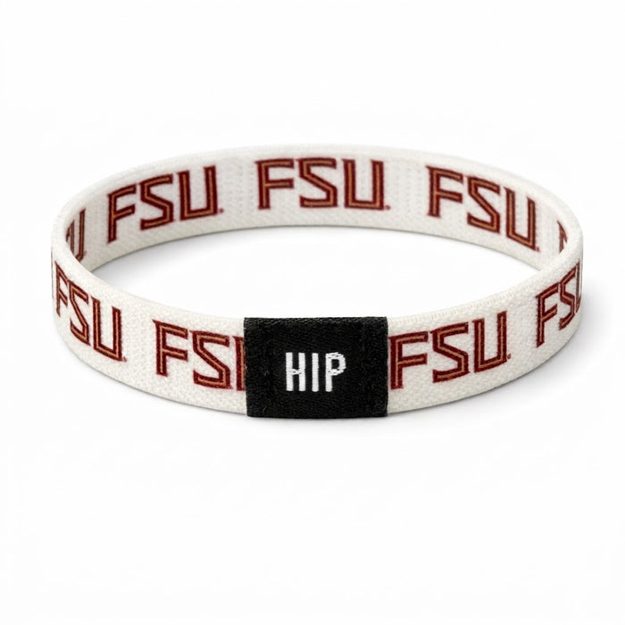 Florida State Seminoles NCAA FSU White Bracelet Hair Tie