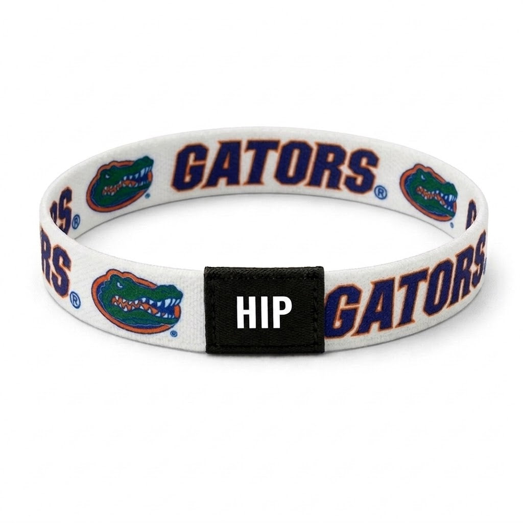 Florida Gators NCAA Gator White Bracelet Hair Tie