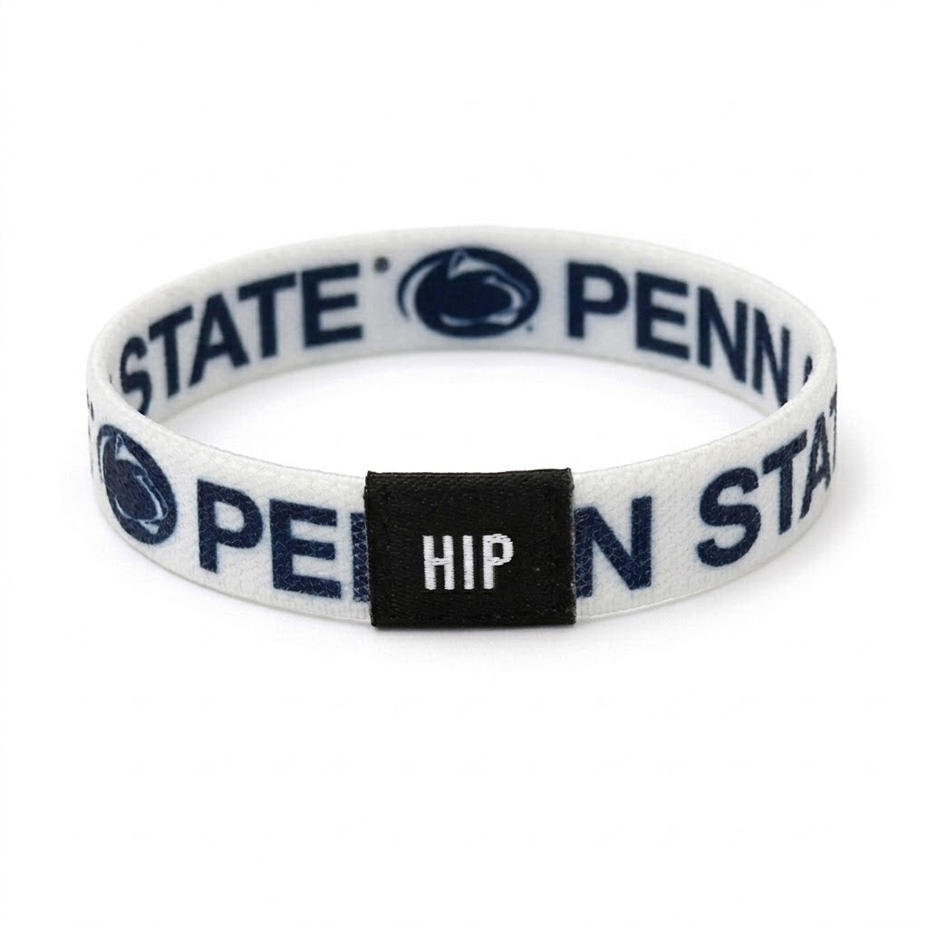 Penn State Nittany Lions NCAA White Bracelet Hair Tie