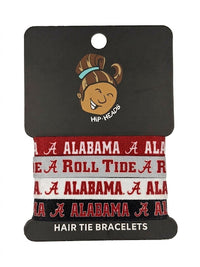 Alabama Crimson Tide NCAA Set 4-Pack Bracelet Hair Ties