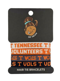 Tennessee Volunteers NCAA Set 4-Pack Bracelet Hair Ties