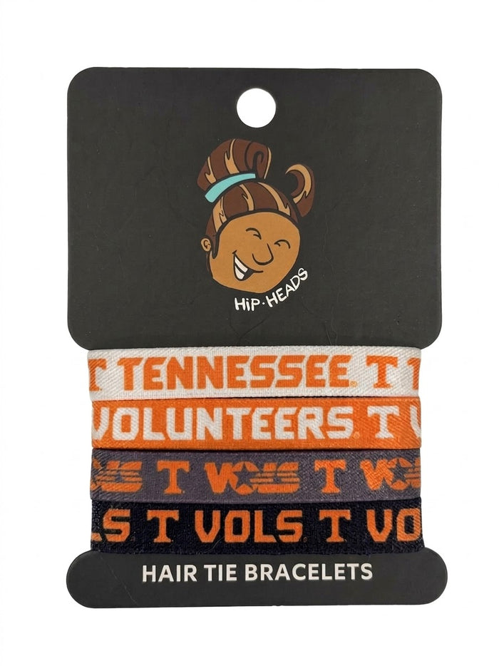 Tennessee Volunteers NCAA Set 4-Pack Bracelet Hair Ties