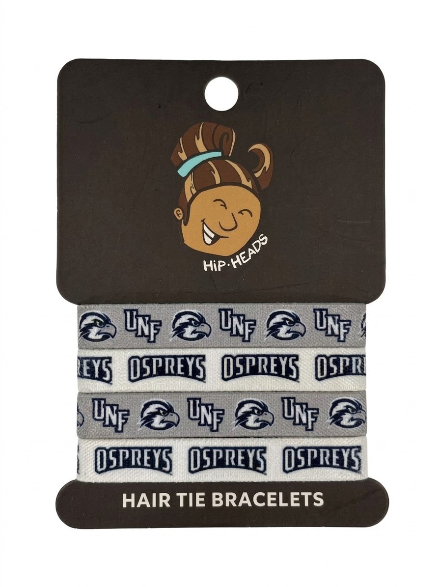 UNF Ospreys NCAA Set 4-Pack Bracelet Hair Ties