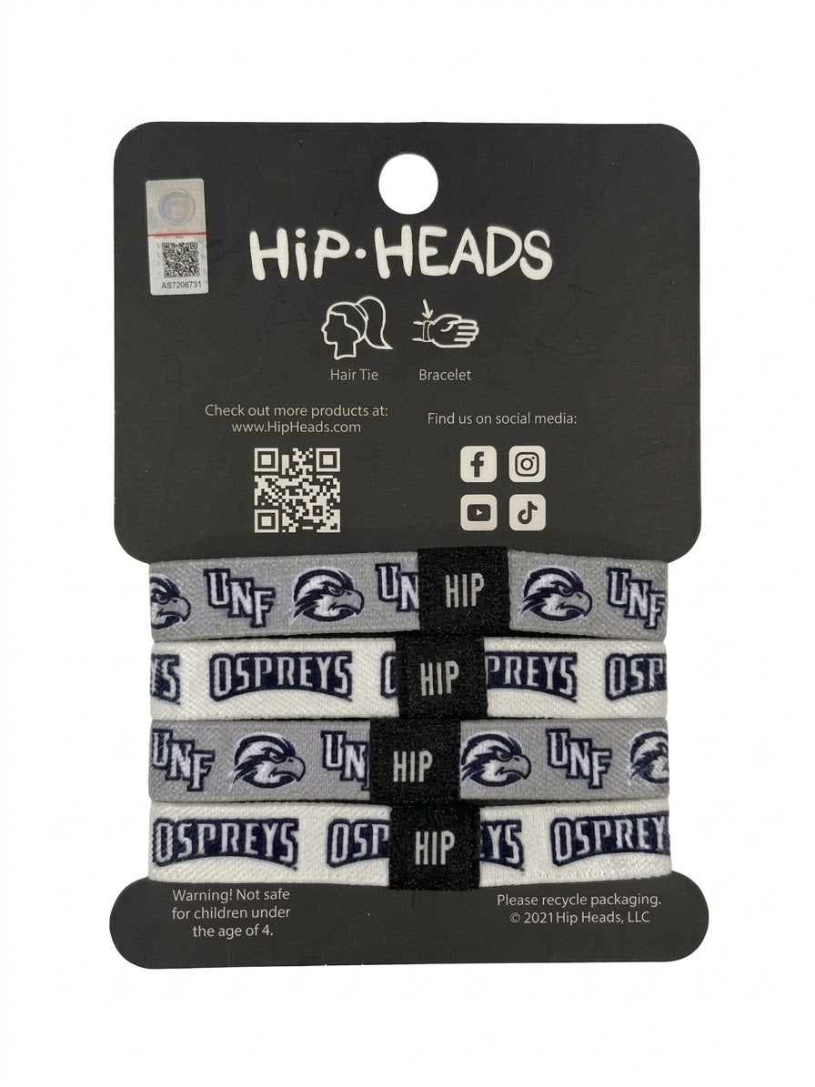 UNF Ospreys NCAA Set 4-Pack Bracelet Hair Ties