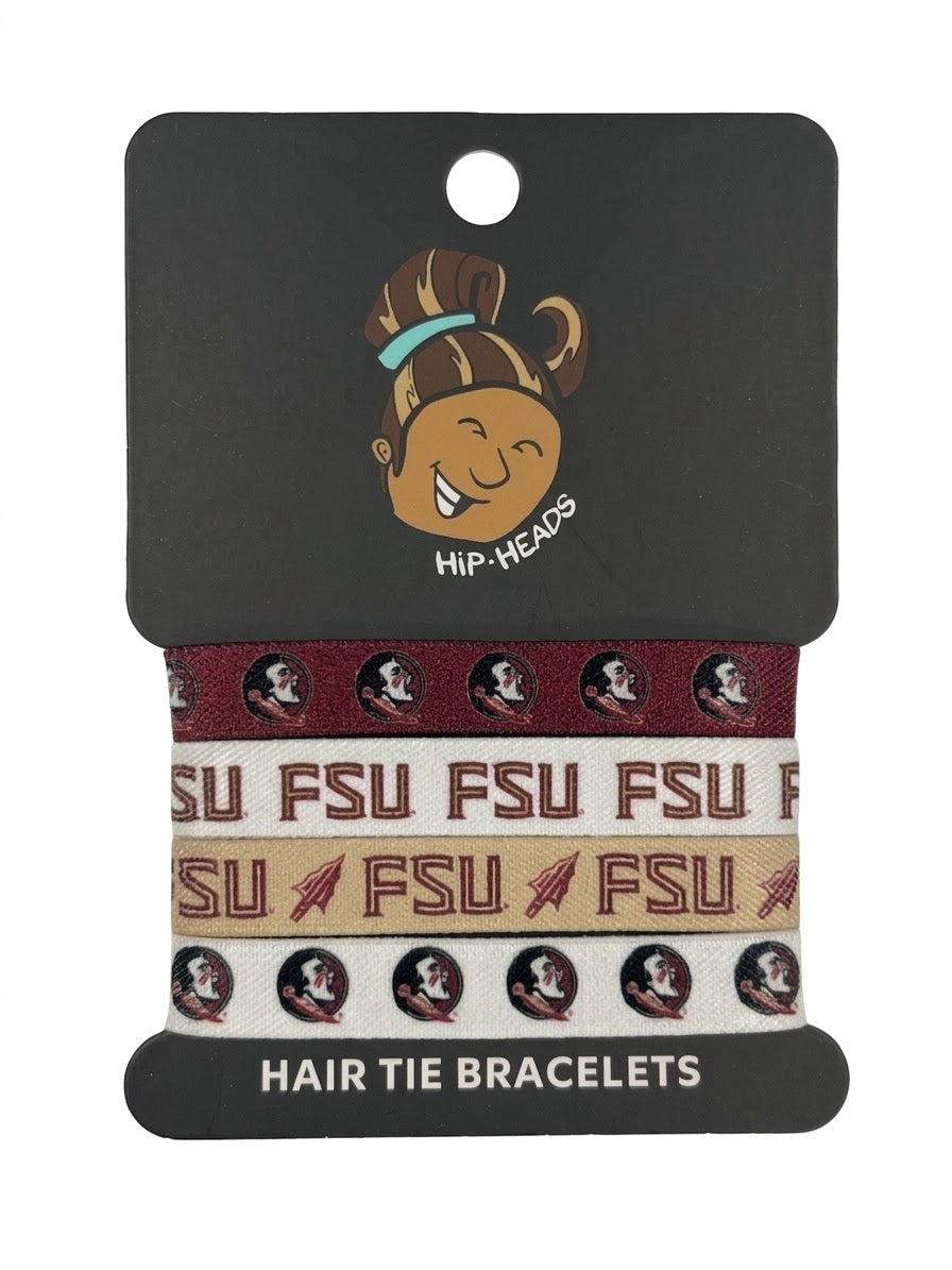 Florida State Seminoles NCAA Set 4-Pack Bracelet Hair Ties