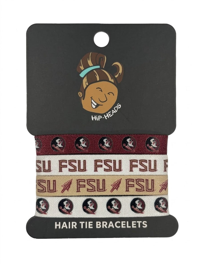 Florida State Seminoles NCAA Set 4-Pack Bracelet Hair Ties