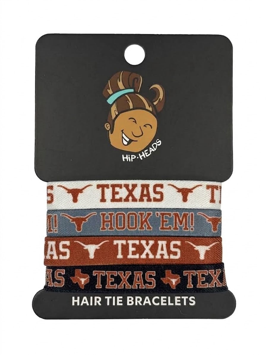 Texas Longhorns NCAA Set 4-Pack Bracelet Hair Ties