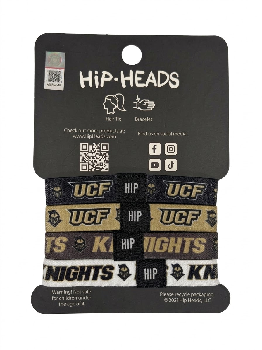 UCF Knights NCAA Set 4-Pack Bracelet Hair Ties