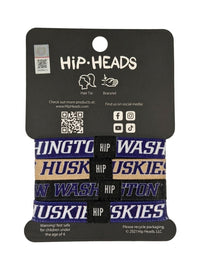 Washington Huskies NCAA Set 4-Pack Bracelet Hair Ties