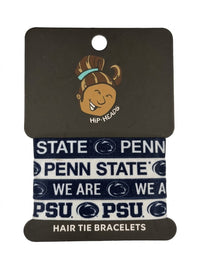 Penn State Nittany Lions NCAA Set 4-Pack Bracelet Hair Ties