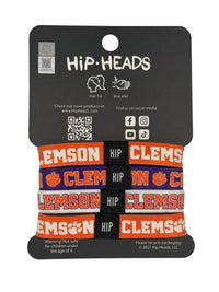 Clemson Tigers NCAA Set 4-Pack Bracelet Hair Ties