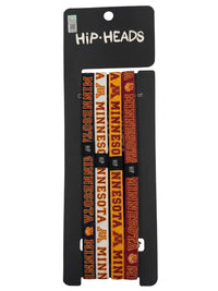 Minnesota Golden Gophers NCCA 4-Pack Non-Slip Thin Headbands