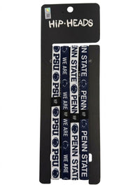 Penn State Nittany Lions NCAA 4-Pack Non-Slip Thin Headbands