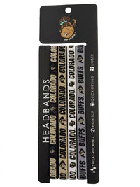 Colorado Buffaloes NCCA Set 4-Pack Non-Slip Thin Headbands