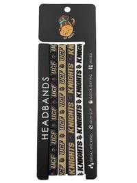 UCF Knights NCAA 4-Pack Non-Slip Thin Headbands