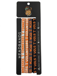 Tennessee Volunteers NCCA Set 4-Pack Non-Slip Thin Headbands