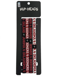 Oklahoma Sooners NCAA Set 4-Pack Non-Slip Thin Headband
