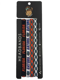 Florida Gators NCAA 4-Pack Non-Slip Thin Headbands