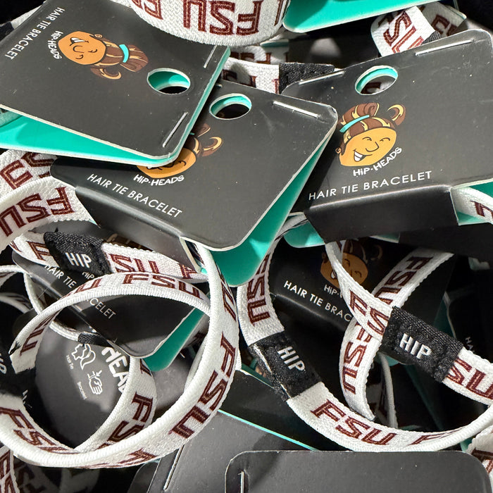 Florida State Seminoles NCAA FSU White Bracelet Hair Tie