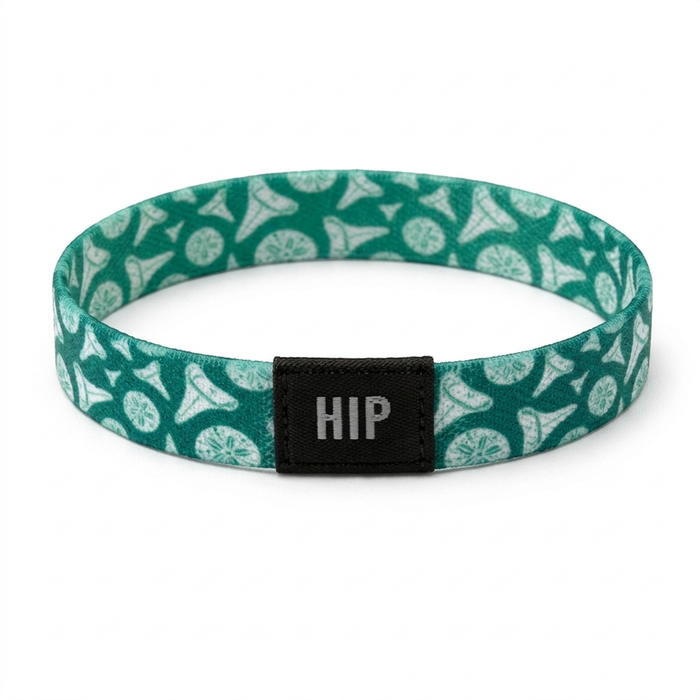 Green Shark Teeth Coastal Marine Bracelet | Hair Tie | No-Crease | Salty Life