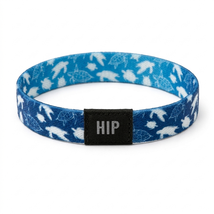 Blue Sea Turtles Coastal Marine Bracelet | Hair Tie | No-Crease | Salty Life